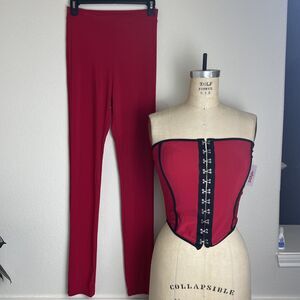 philosophy of paek P.O.P , red set top and bottoms, size M , NWT